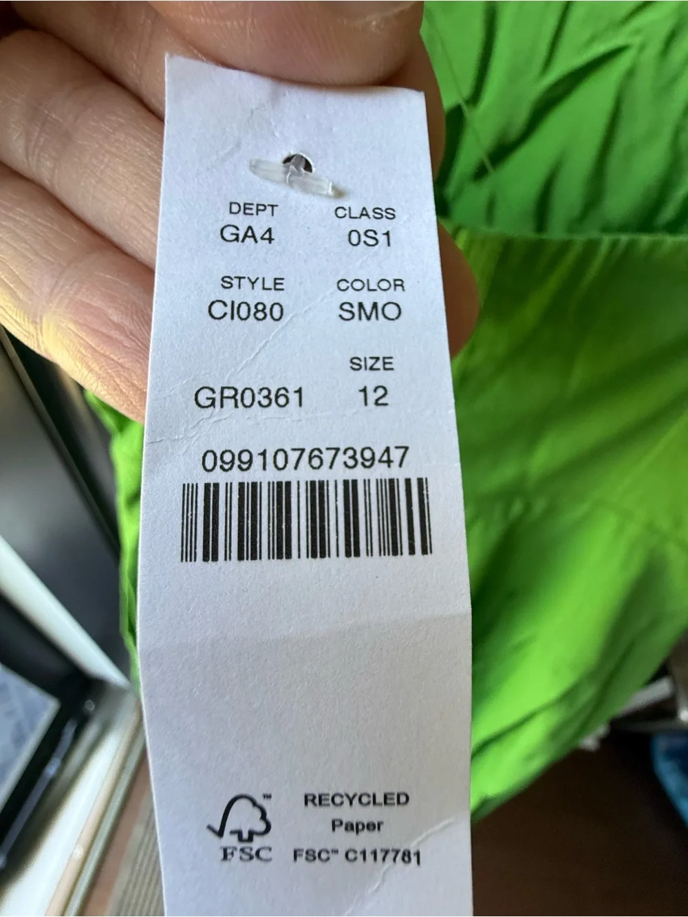 J. Crew Green Spaghetti-Strap Midi Dress